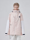 Parka d'hiver RARWWAR Powder Space à manches colorblock pour femme