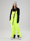 Salopette de ski Searipe pour femme, fermeture éclair oblique, col rond