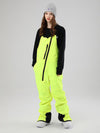 Salopette de ski Searipe pour homme, fermeture éclair oblique, col rond