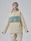 Veste de ski RARWWAR 3 Cargo Pow Line pour femme, poches et demi-fermeture éclair
