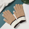 Gants d'hiver Snowverb coupe-vent en maille à motif.