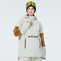 Veste anorak à demi-zip SnowCrest FrostTrek pour femme