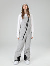 Salopette de ski Searipe pour homme, fermeture éclair oblique, col rond
