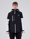Parka d'hiver RARWWAR Powder Space à manches colorblock pour femme