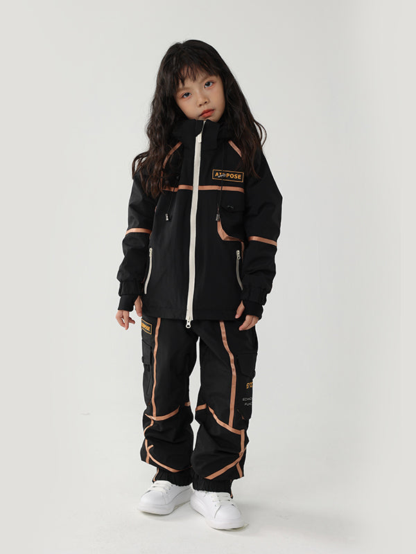 Veste et pantalon cargo rayés Air Pose Mountain Breaker pour enfant