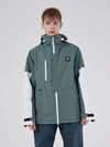 Parka d'hiver RARWWAR Powder Space à manches colorblock pour femme