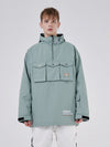 Veste de ski RARWWAR 3 Cargo Pow Line pour femme, poches et demi-fermeture éclair