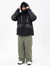 Ensemble de ski Chillform pour homme, camouflage réfléchissant – Veste Glow Trail et pantalon de ski ample Freerider