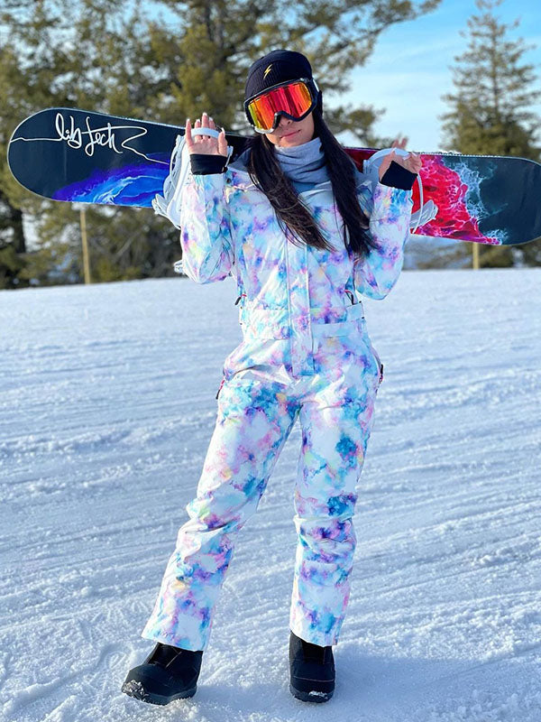 Combinaison de ski une pièce colorée Searipe pour femme