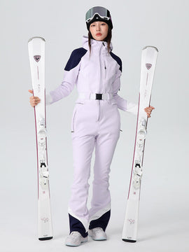 Combinaison de ski élégante et évasée Searipe Retro Vibe pour femme