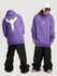 Sweat à capuche ample pour homme, style freestyle, pour terrain de ski