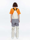Salopette de ski/snowboard pour femme, color block, avec ceinture intégrée