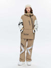 Veste de ski freestyle pour femme, haute performance, ouverture diagonale et fermeture éclair intégrale