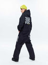 Combinaisons de snowboard une pièce pour homme, style urbain, manches à damier, haute performance