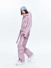 Combinaisons de snowboard une pièce pour femmes, style urbain, manches à damier, haute performance