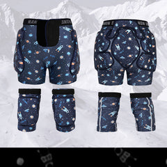 Ensemble de protections de hanches et de genoux pour enfants Nandn Little Explorer Professional Snow