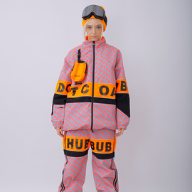 Veste de ski à carreaux style streetwear pour femme Snowverb