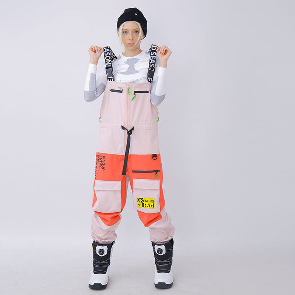 Salopette de ski imperméable et coupe-vent Snowverb pour femme, modèle Bad Breaking Pro