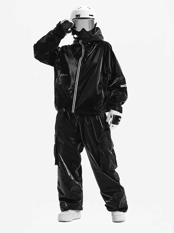 Combinaisons de ski Mountain Beast pour femmes, peinture noire, graphène 3L