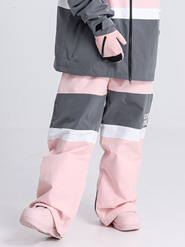 Pantalon de neige Cosone Winter Forward Colorblock pour femme