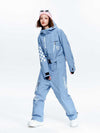 Combinaisons de snowboard une pièce pour femmes, style urbain, manches à damier, haute performance